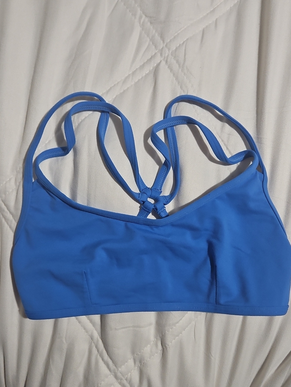 lululemon athletica Bright Blue Strappy Sports Bra
